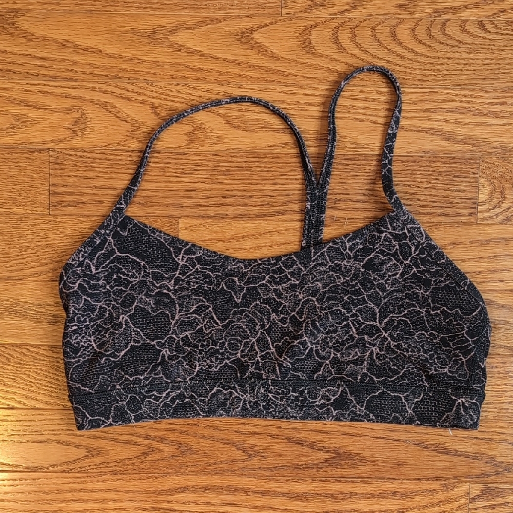 Lululemon Athletica Black‎ and Pink Sports Bra